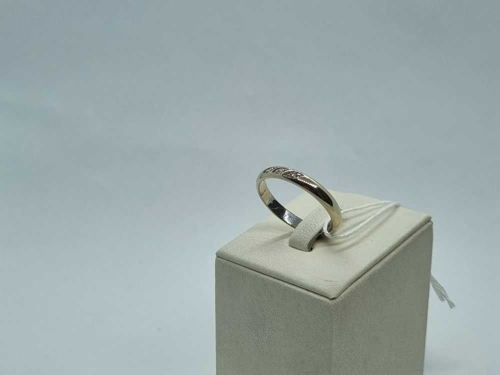 ОБРУЧАЛЬНОЕ КОЛЬЦО БРИЛЛИАНТ Au 585