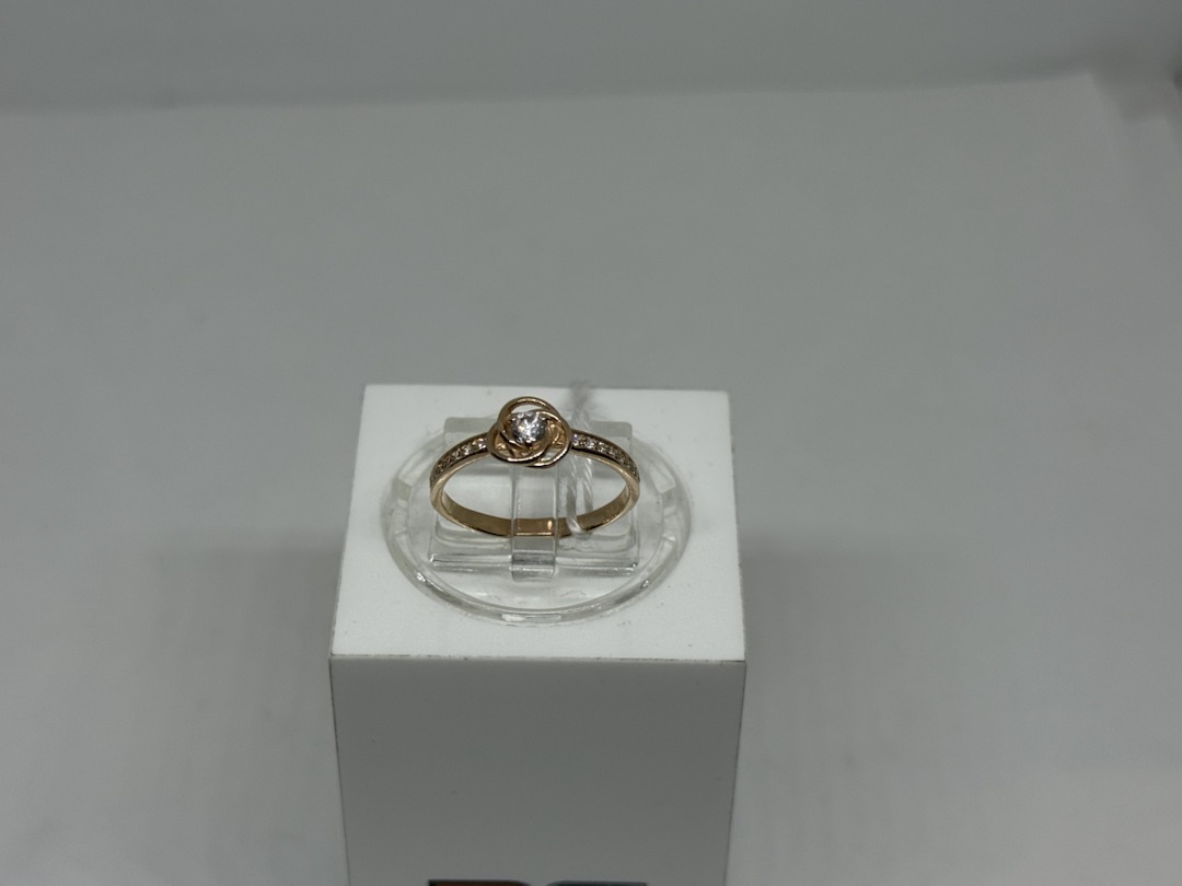 КОЛЬЦО С КАМНЯМИ (Au 585)