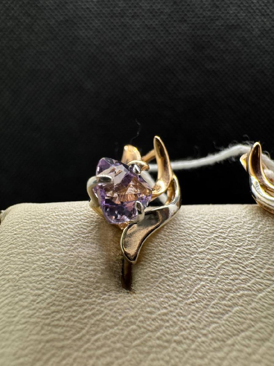 СЕРЬГИ С КАМНЕМ (Au 585)