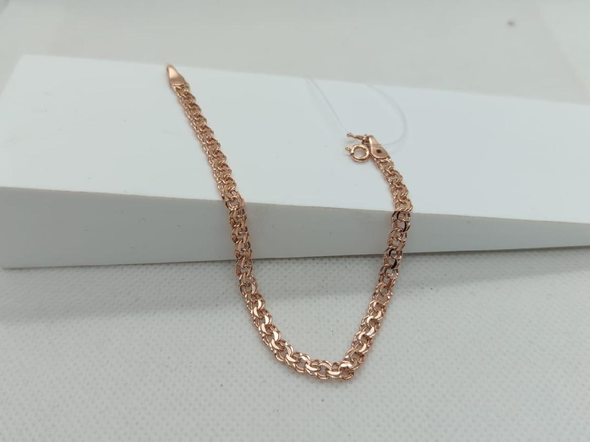 БРАСЛЕТ ПУСТОТЕЛЫЙ Бисмарк (Au 585)