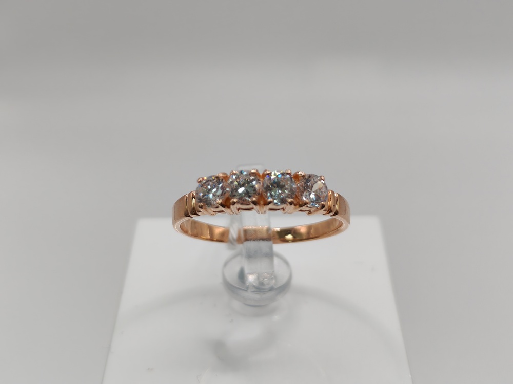 КОЛКМИ585 КОЛЬЦО С КАМНЯМИ (Au 585)