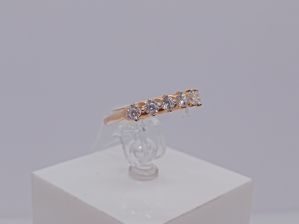 КОЛЬЦО С КАМНЯМИ (Au 585)