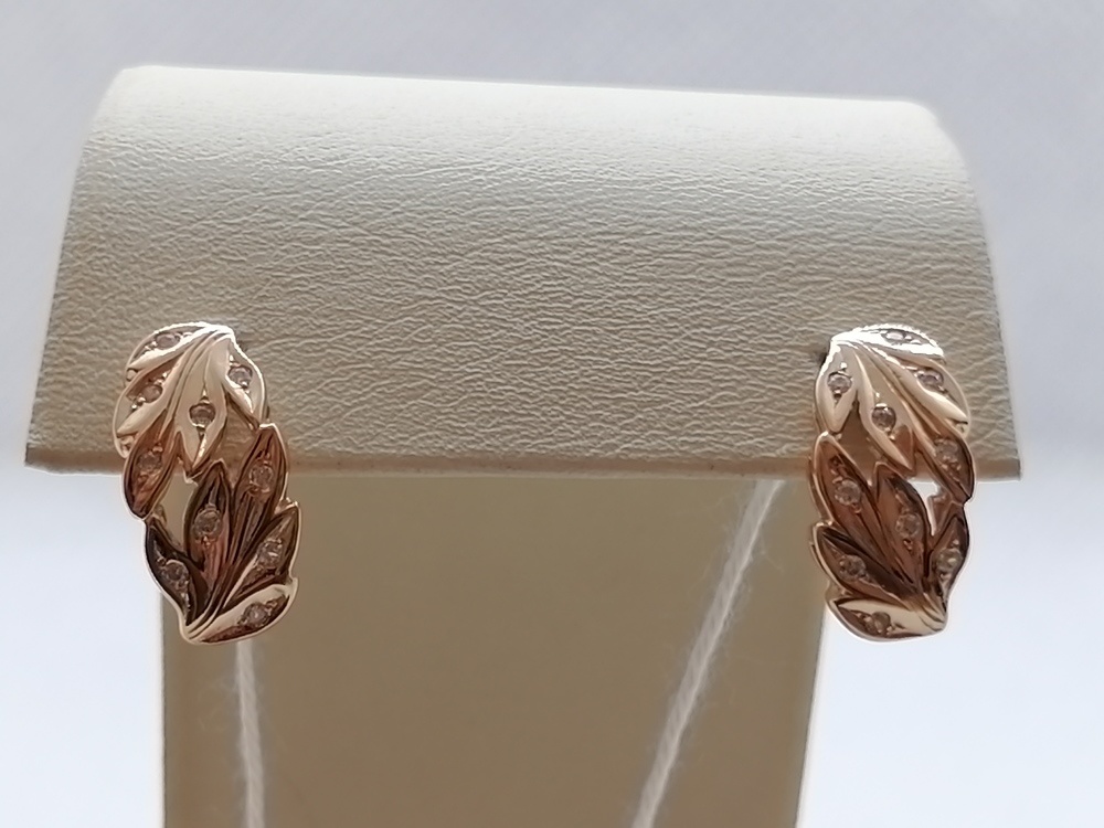 СЕРЬГИ С КАМНЯМИ (Au 585)