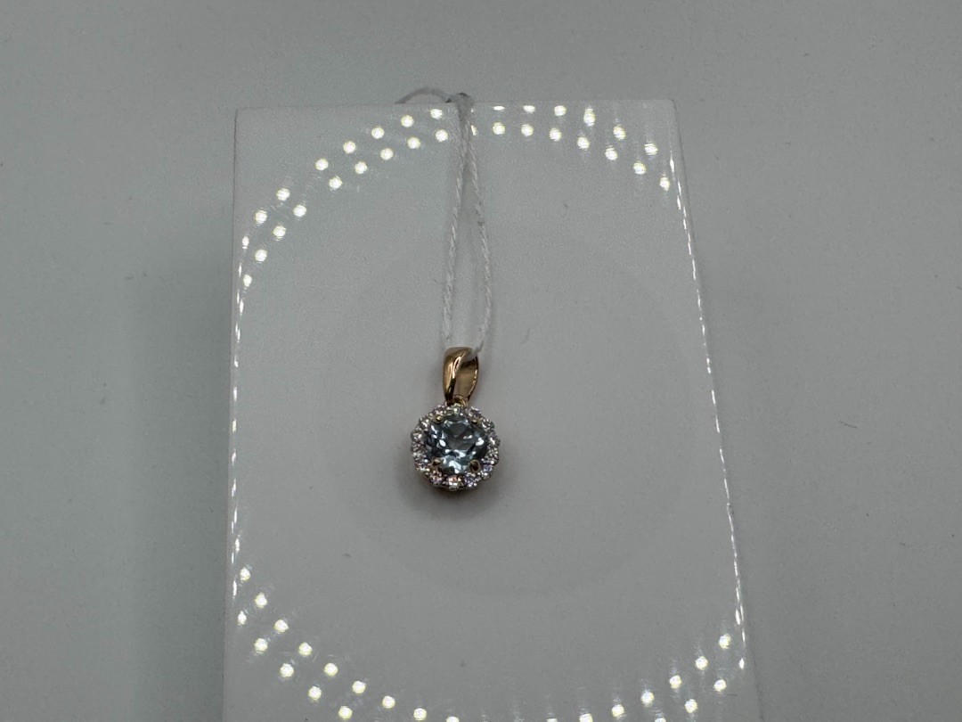 ПОДКМИ585 ПОДВЕСКА С КАМНЯМИ (Au 585)