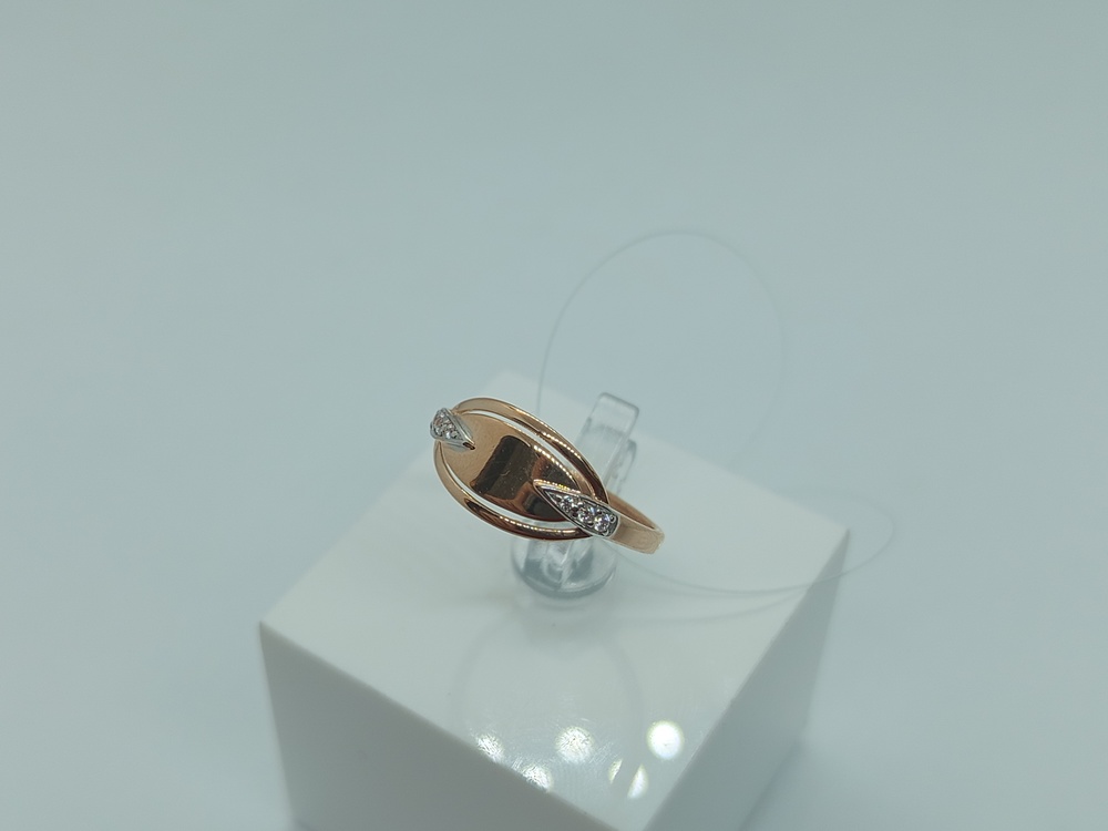 КОЛЬЦО С КАМНЯМИ (Au 585)