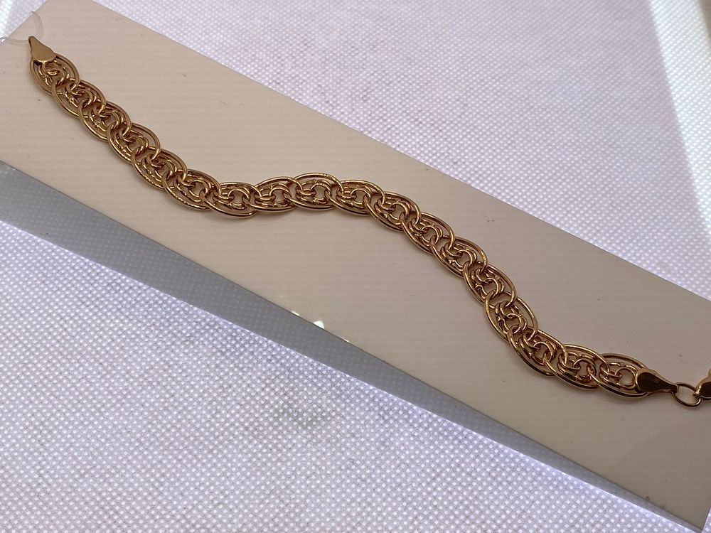 Бр-003 БРАСЛЕТ ПУСТОТЕЛЫЙ Нона-бисмарк (Au 585)