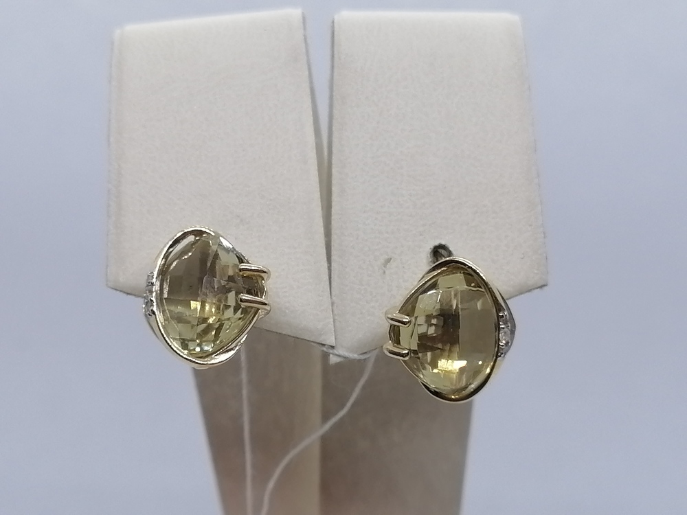 СЕРЬГИ С КАМНЯМИ (Au 585)