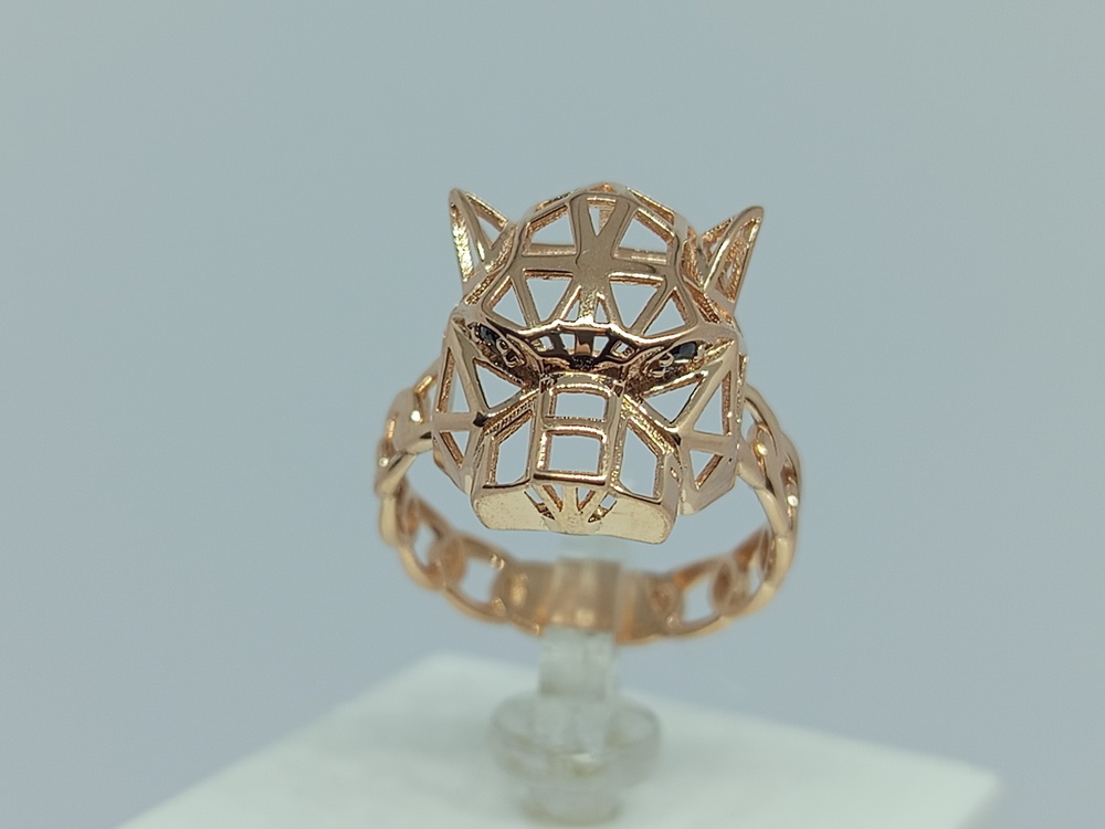 КОЛЬЦО С КАМНЯМИ (Au 585)