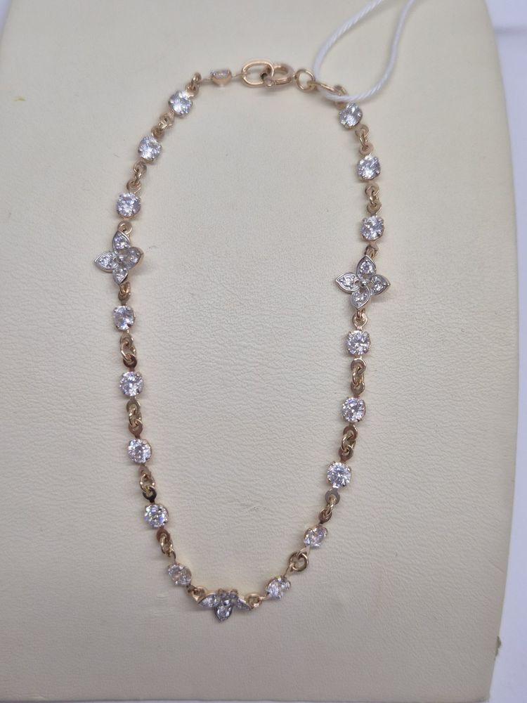 Б585 БРАСЛЕТ С КАМНЯМИ (Au 585)