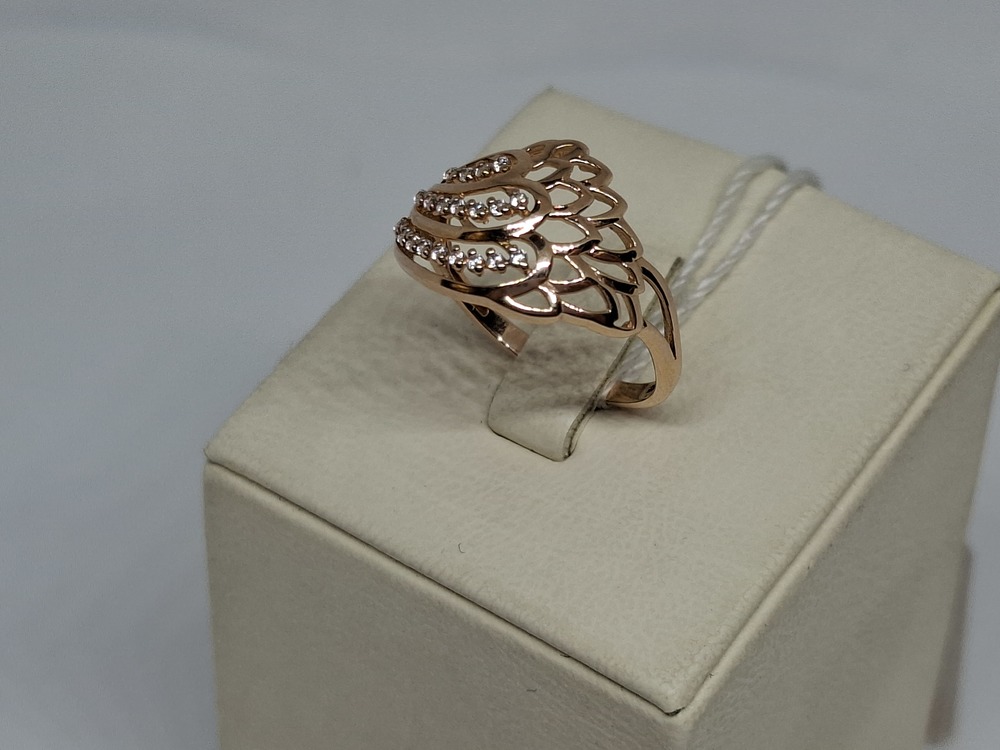 КОЛЬЦО С КАМНЯМИ (Au 585)