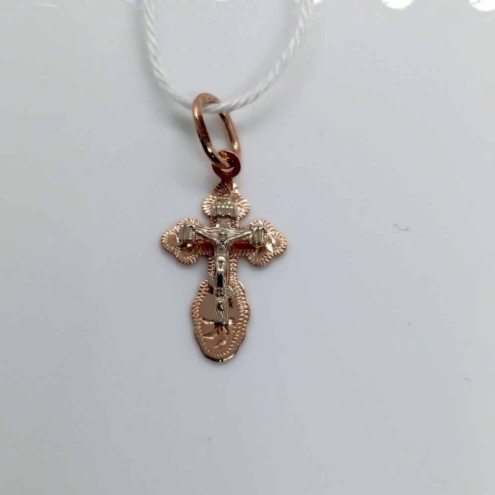 ПОДКБК585 ПОДВЕСКА КРЕСТ БЕЗ КАМНЯ (Au 585)