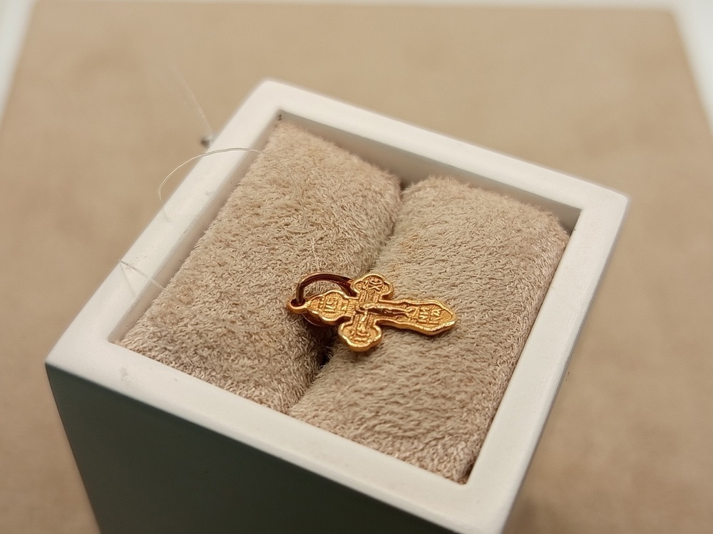 ПОДВЕСКА КРЕСТ без камня (Au 585)