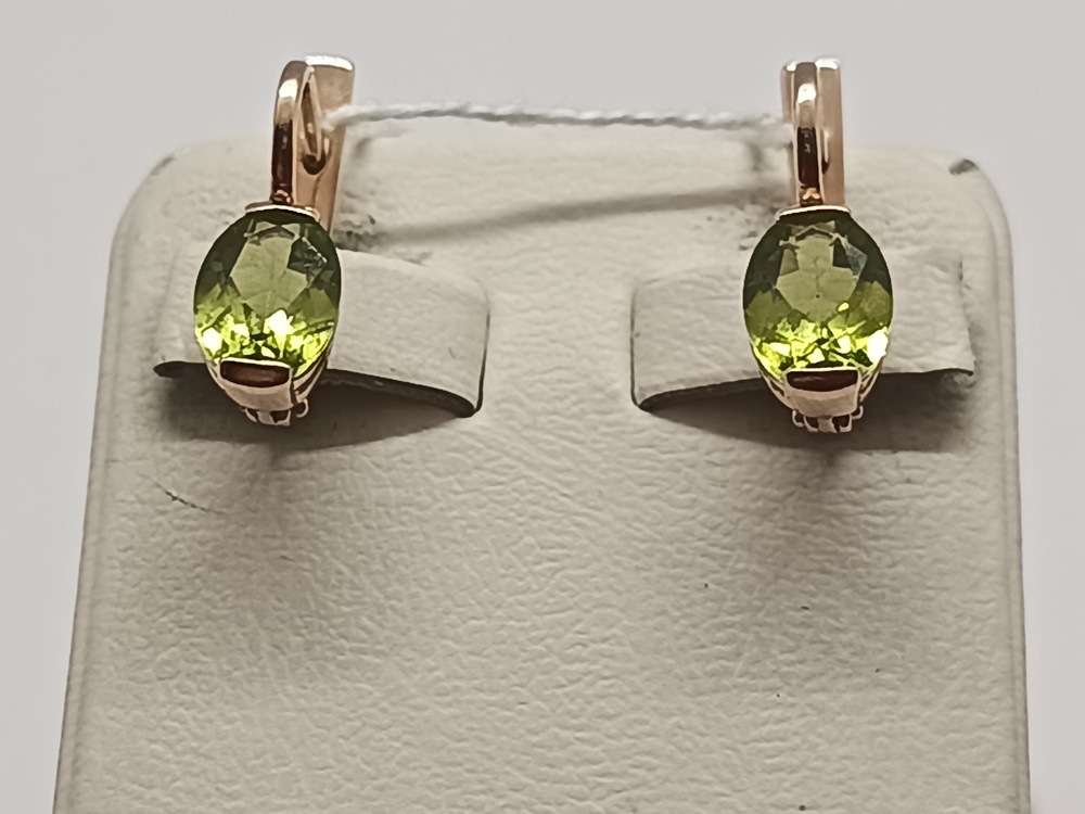 СЕРЬГИ С КАМНЕМ (Au 585)