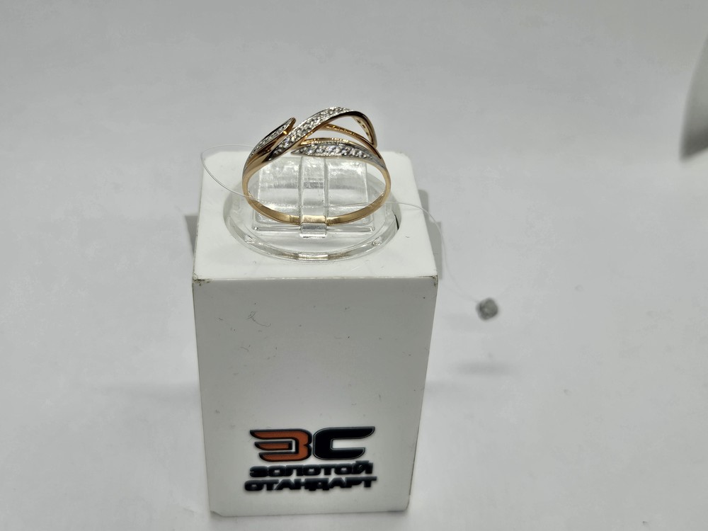 КОЛЬЦО С КАМНЯМИ (Au 585)