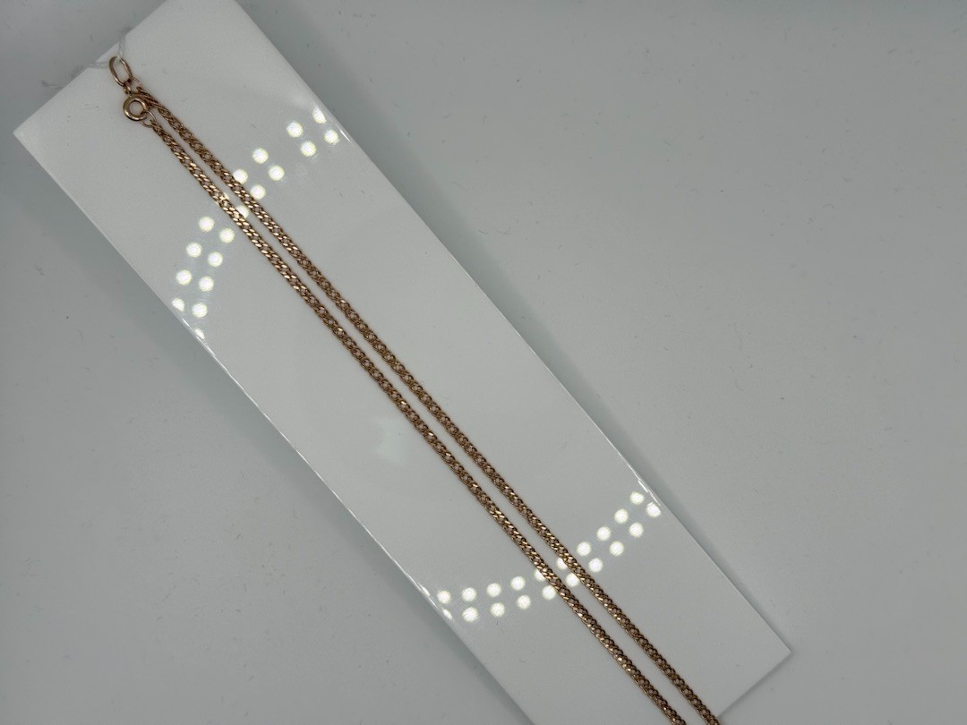 ЦПР2585 ЦЕПЬ ПУСТОТЕЛАЯ Ромб двойной (Au 585)