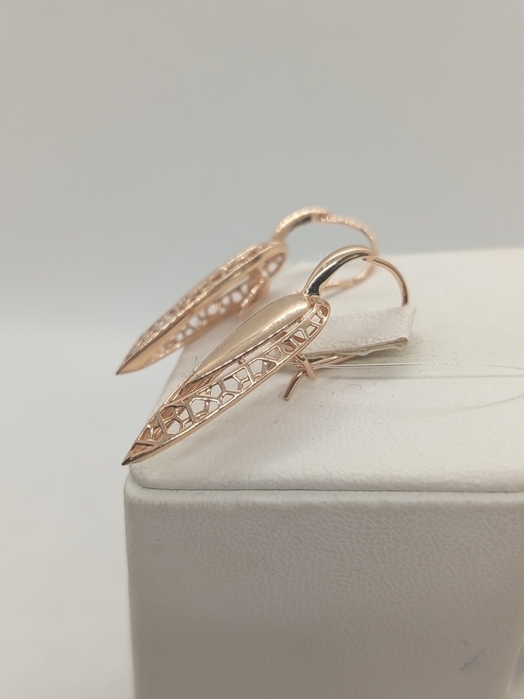 СЕРЬГИ ПЕТЕЛЬКА без камня (Au 585)