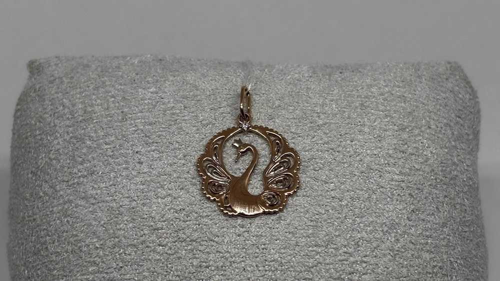 ПОДКМ585 ПОДВЕСКА С КАМНЕМ (Au 585)