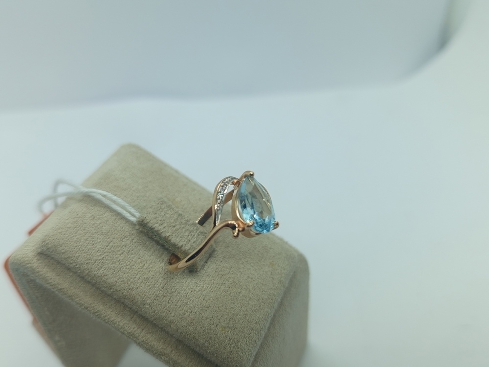 КОЛЬЦО С КАМНЯМИ (Au 585)