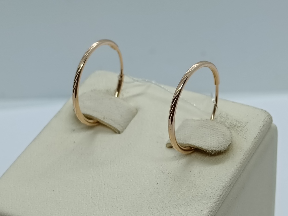 СЕРЬГИ КОНГО без камня (Au 585)