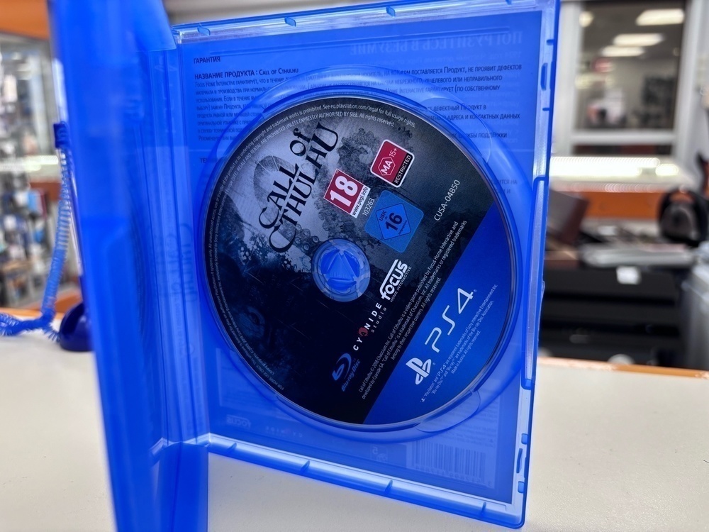 Игра Playstation 4 Call of cthulhu