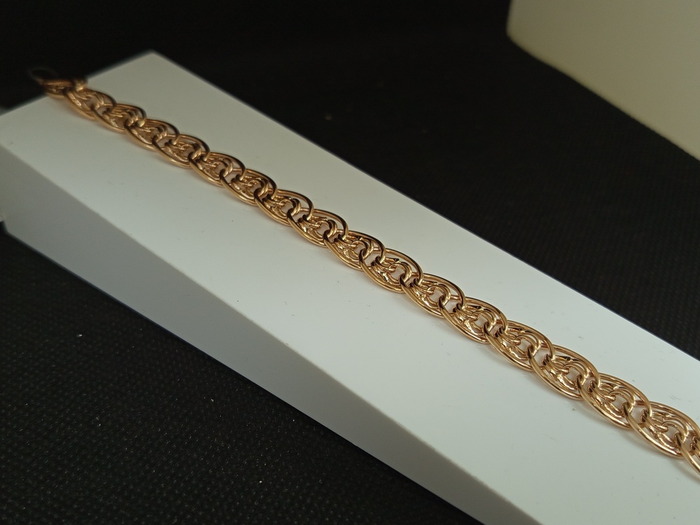 БРАСЛЕТ ПУСТОТЕЛЫЙ Нона бисмарк (Au 585)