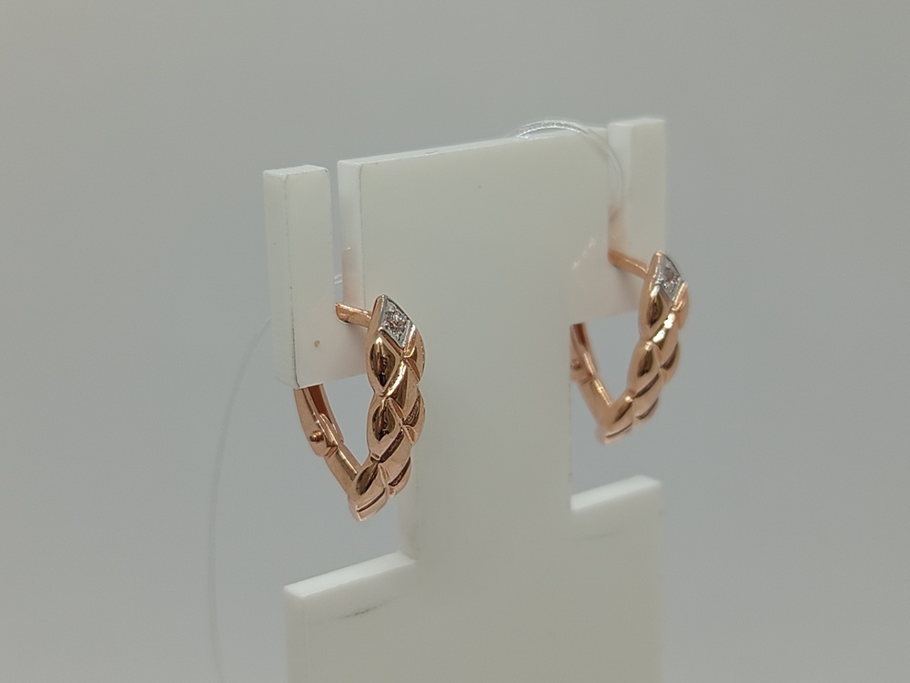 СЕРЬГИ С КАМНЕМ (Au 585)