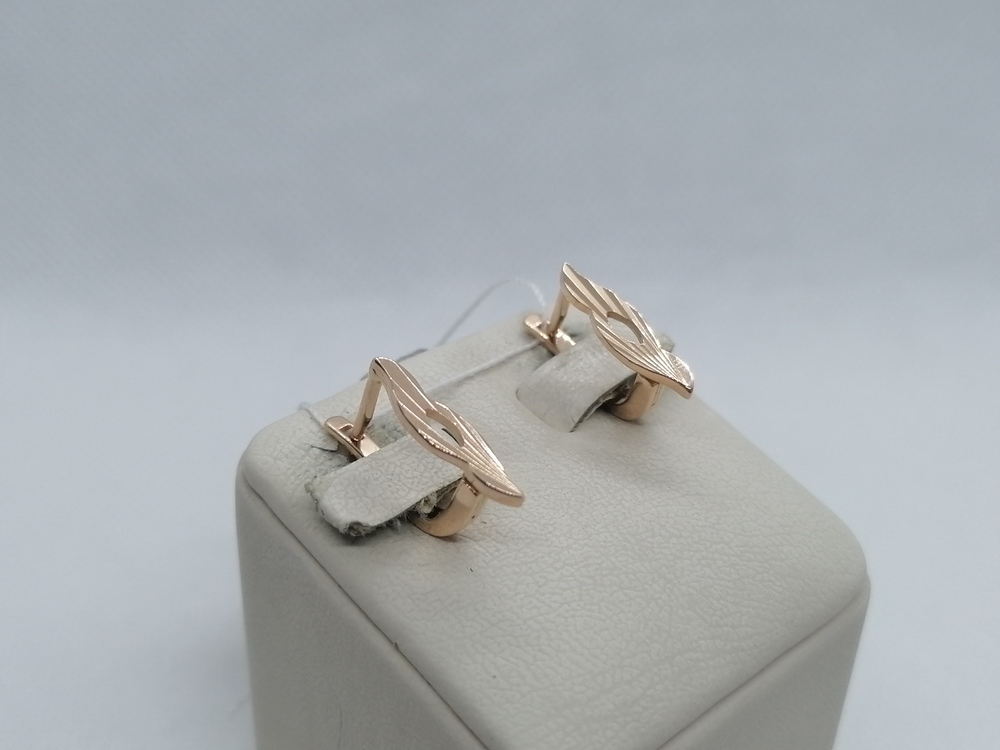 СЕРЬГИ БЕЗ КАМНЯ (Au 585)