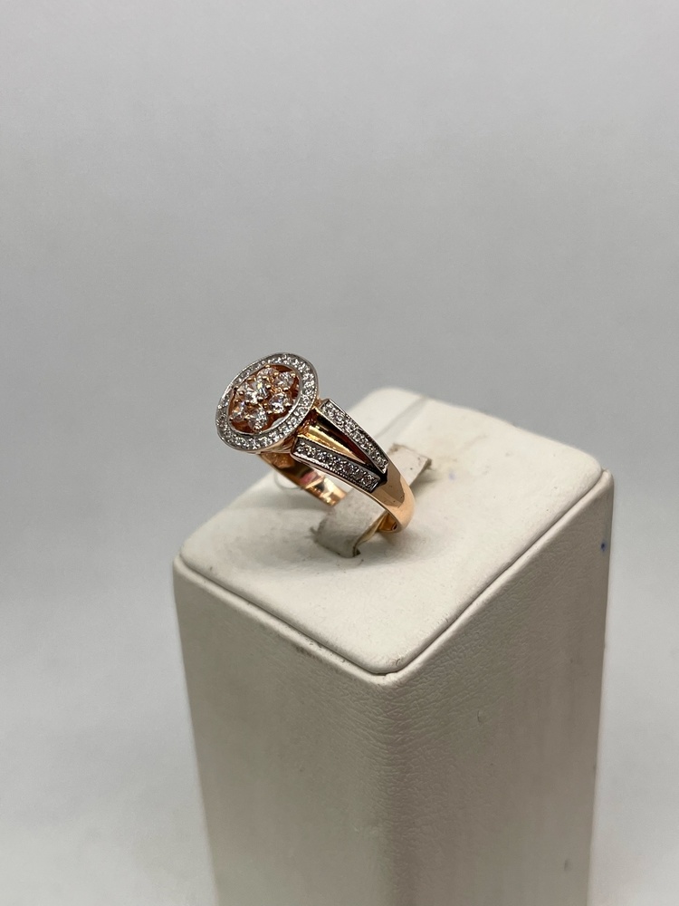 КОЛЬЦО С КАМНЯМИ (Au 585)