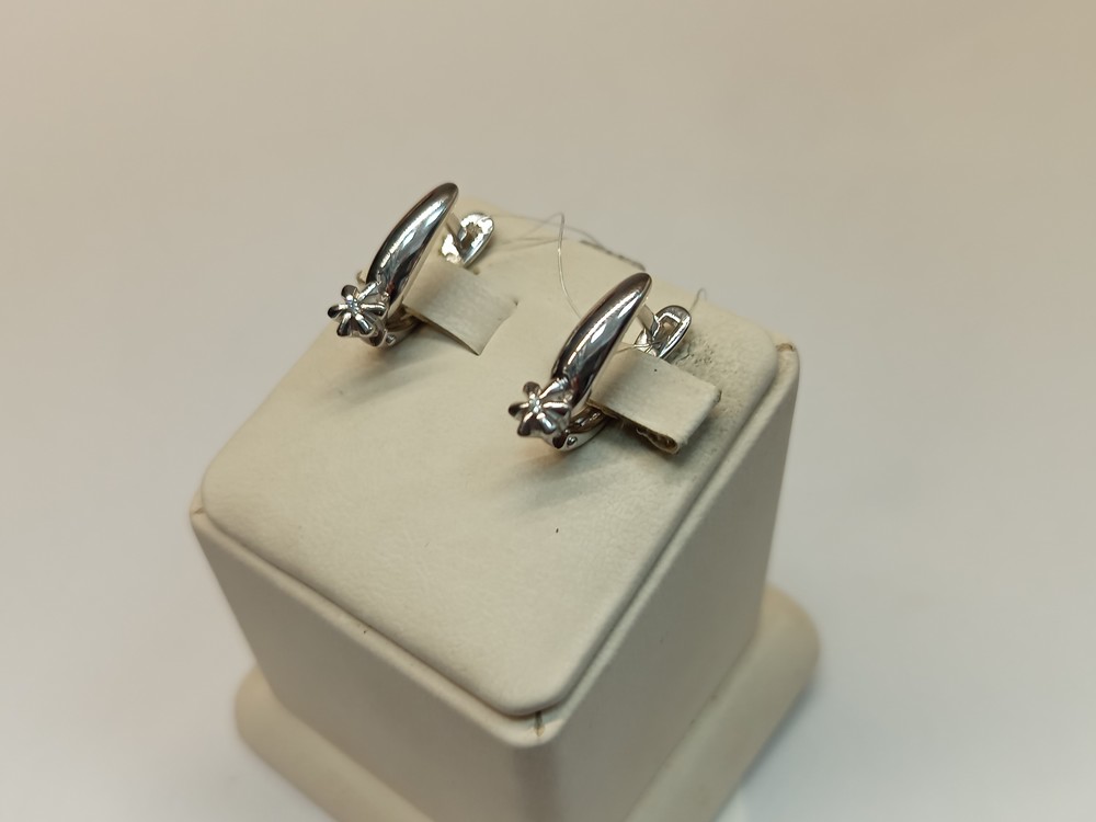 СЕРЬГИ БРИЛЛИАНТ (Ag 925)