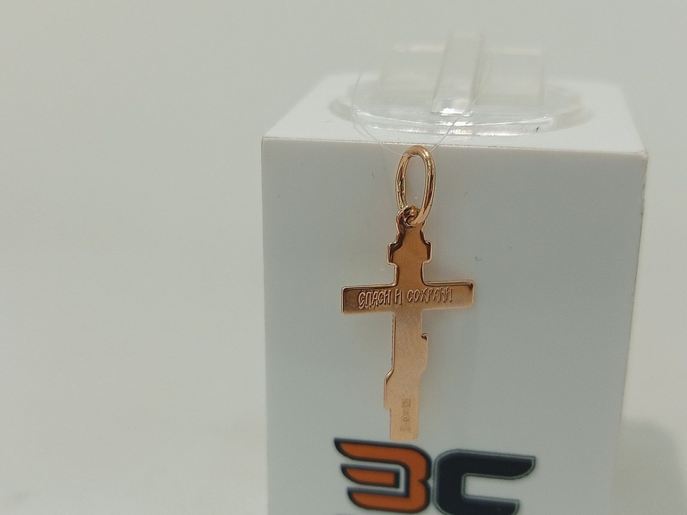 ПОДВЕСКА КРЕСТ без камня (Au 585)