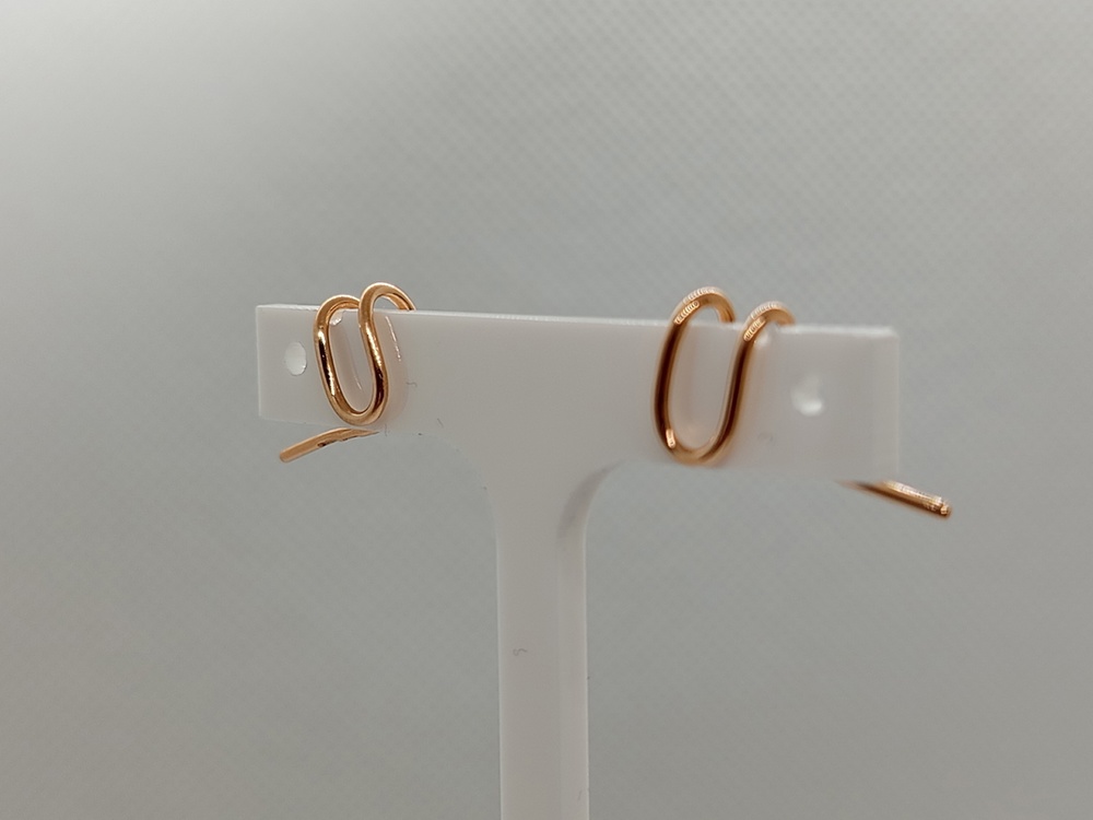 С10012317 СЕРЬГИ КАФФЫ без камня (Au 585)