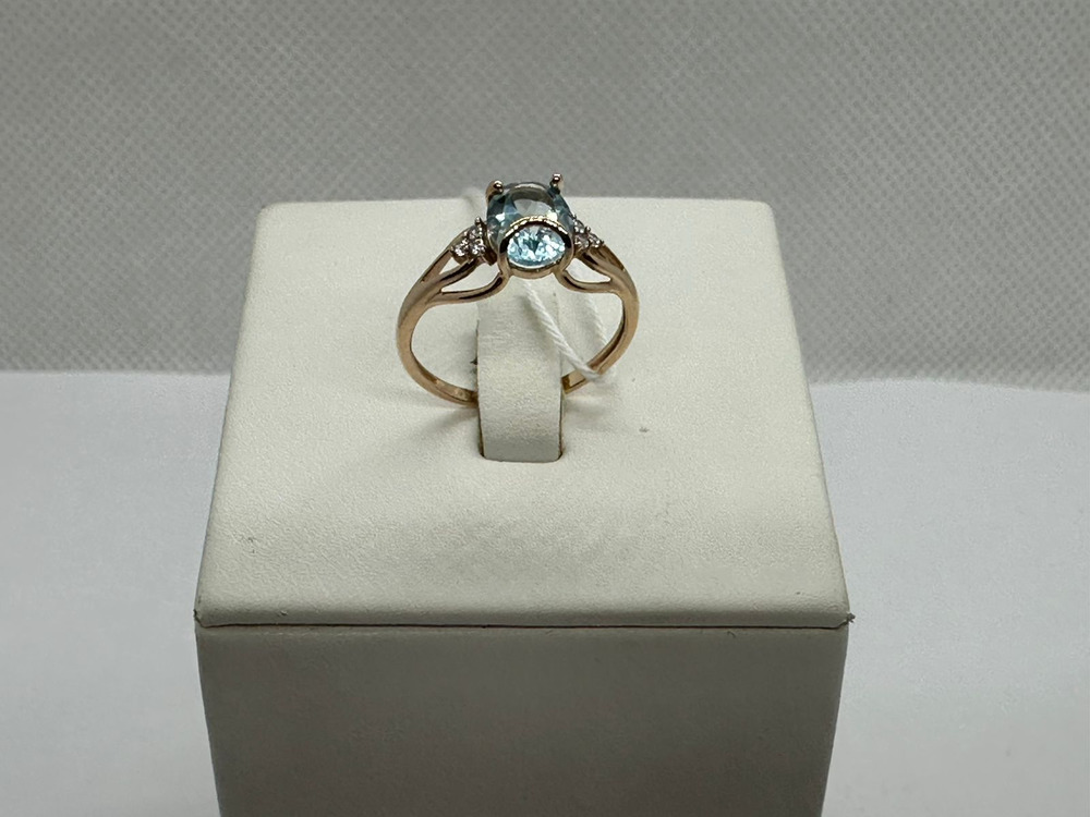 КОЛЬЦО С КАМНЯМИ (Au 585)