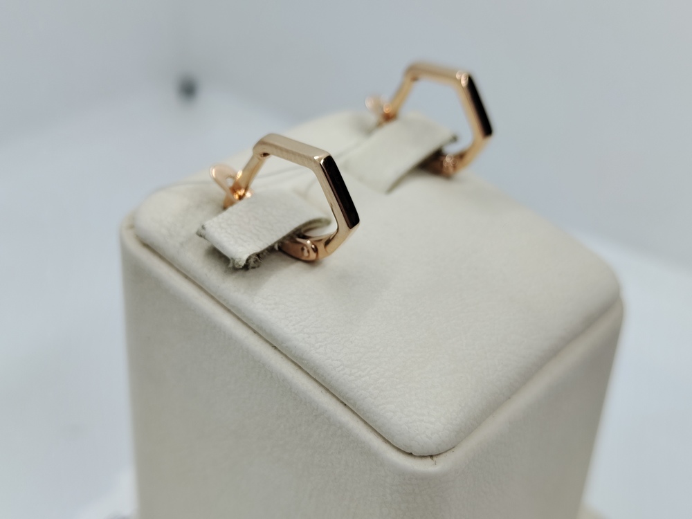 СЕРЬГИ БЕЗ КАМНЯ (Au 585)