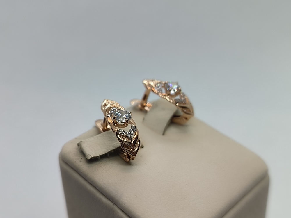 СЕРЬГИ С КАМНЯМИ (Au 585)