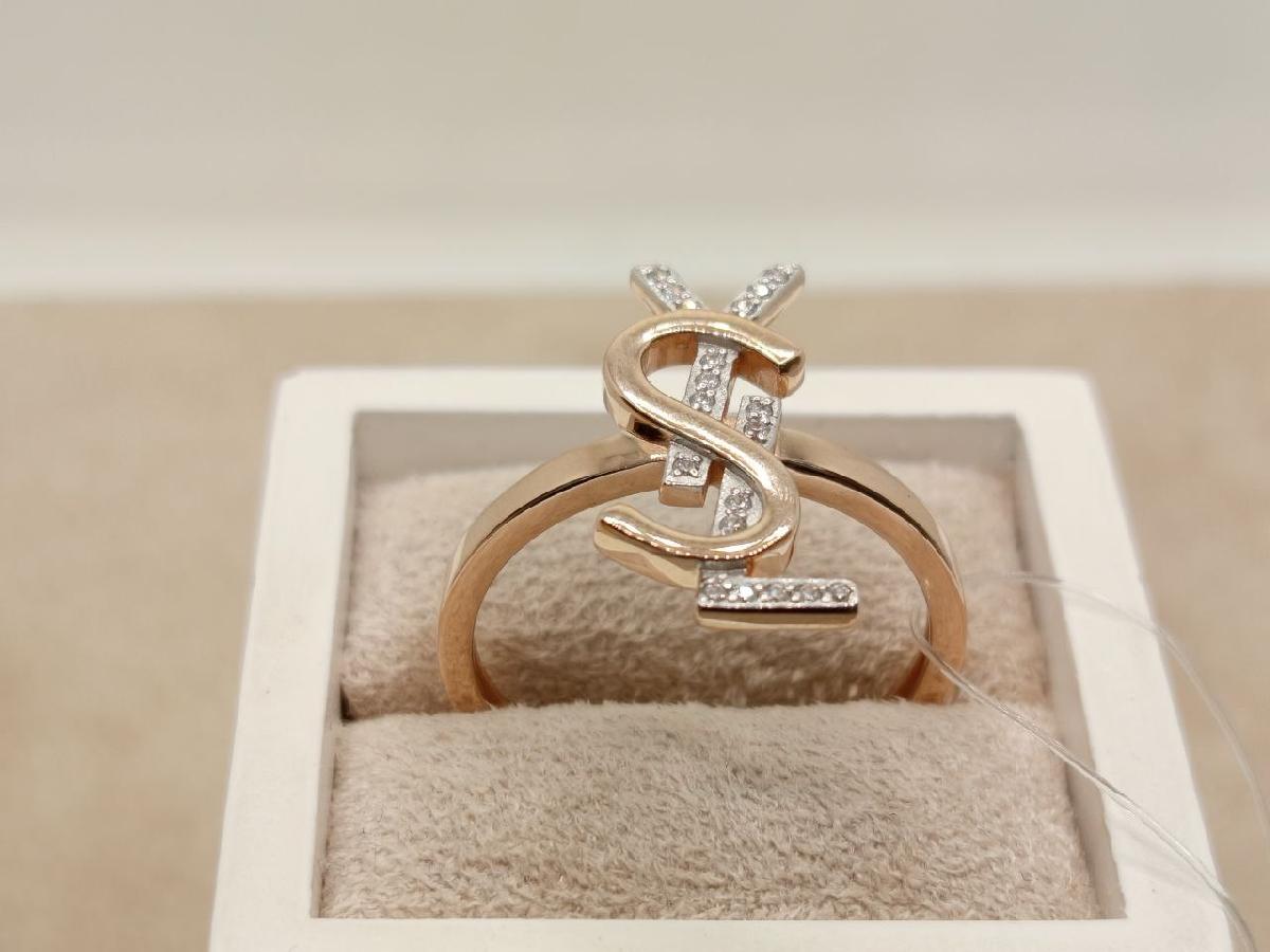 КОЛЬЦО С КАМНЯМИ (Au 585)