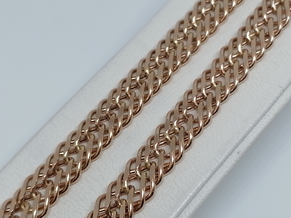 ЦЕПЬ ПУСТОТЕЛАЯ Ромб тройной (Au 585)