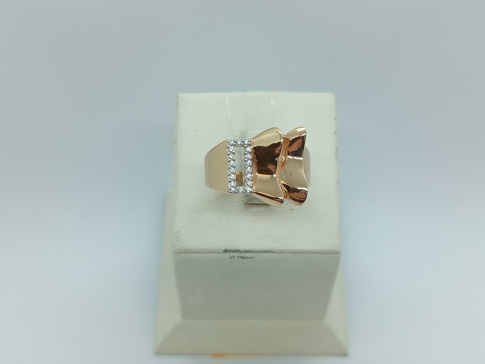 КОЛЬЦО С КАМНЯМИ (Au 585)