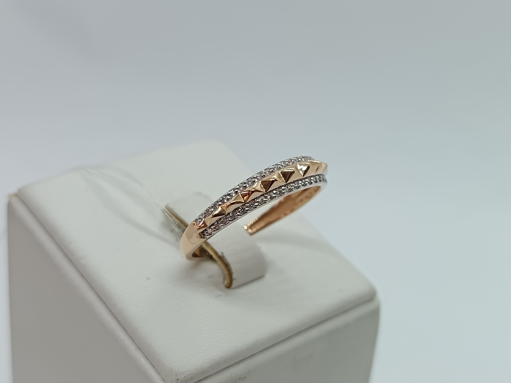 КОЛЬЦО С КАМНЯМИ (Au 585)