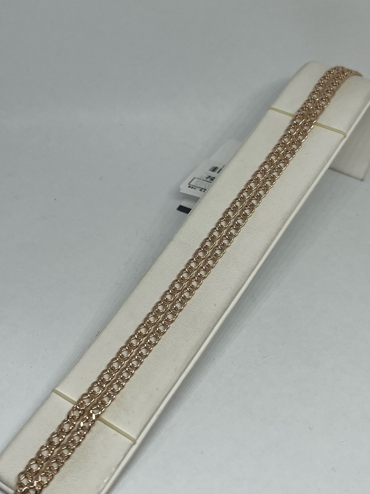 ЦЕПЬ ПУСТОТЕЛАЯ Ромб двойной (Au 585)