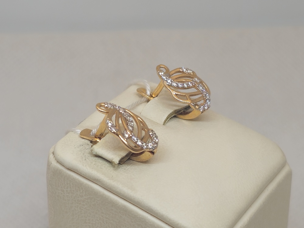 СЕРЬГИ С КАМНЯМИ (Au 585)