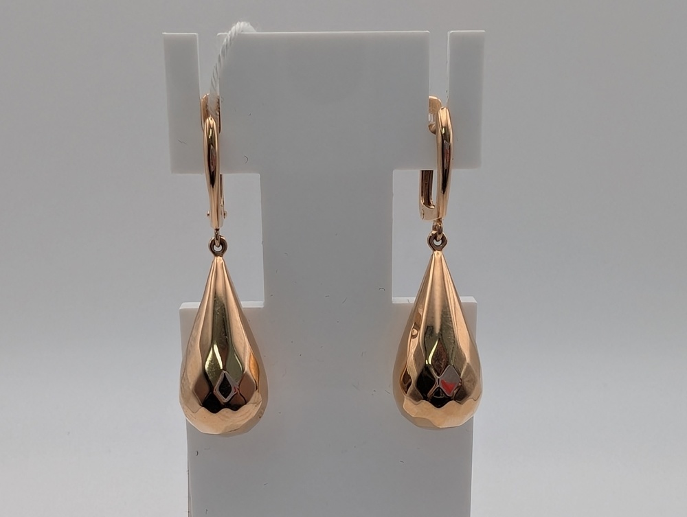 СЕРЬГИ БЕЗ КАМНЯ (Au 585)