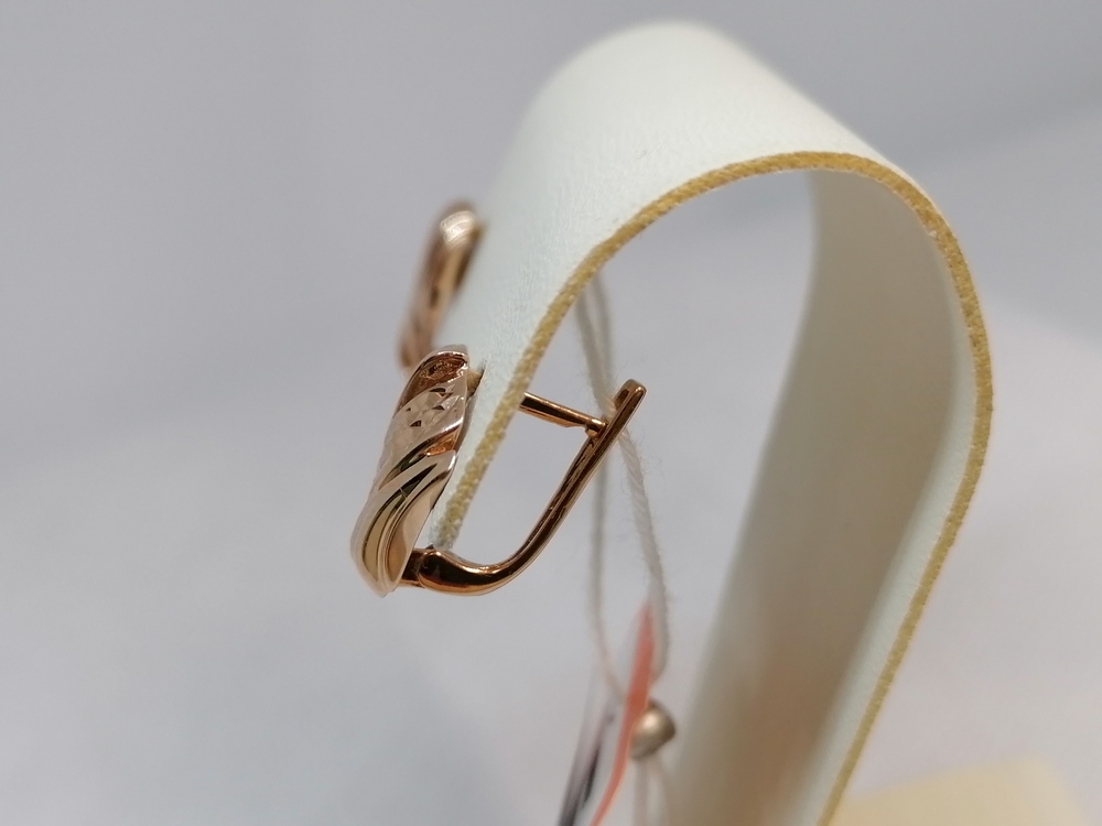 СЕРЬГИ БЕЗ КАМНЯ (Au 585)