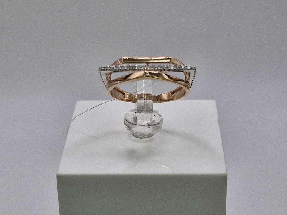 КОЛЬЦО С КАМНЯМИ (Au 585)