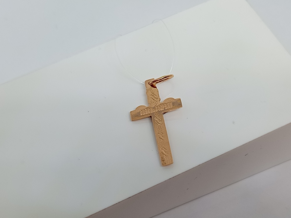 ПОДВЕСКА КРЕСТ без камня (Au 585)