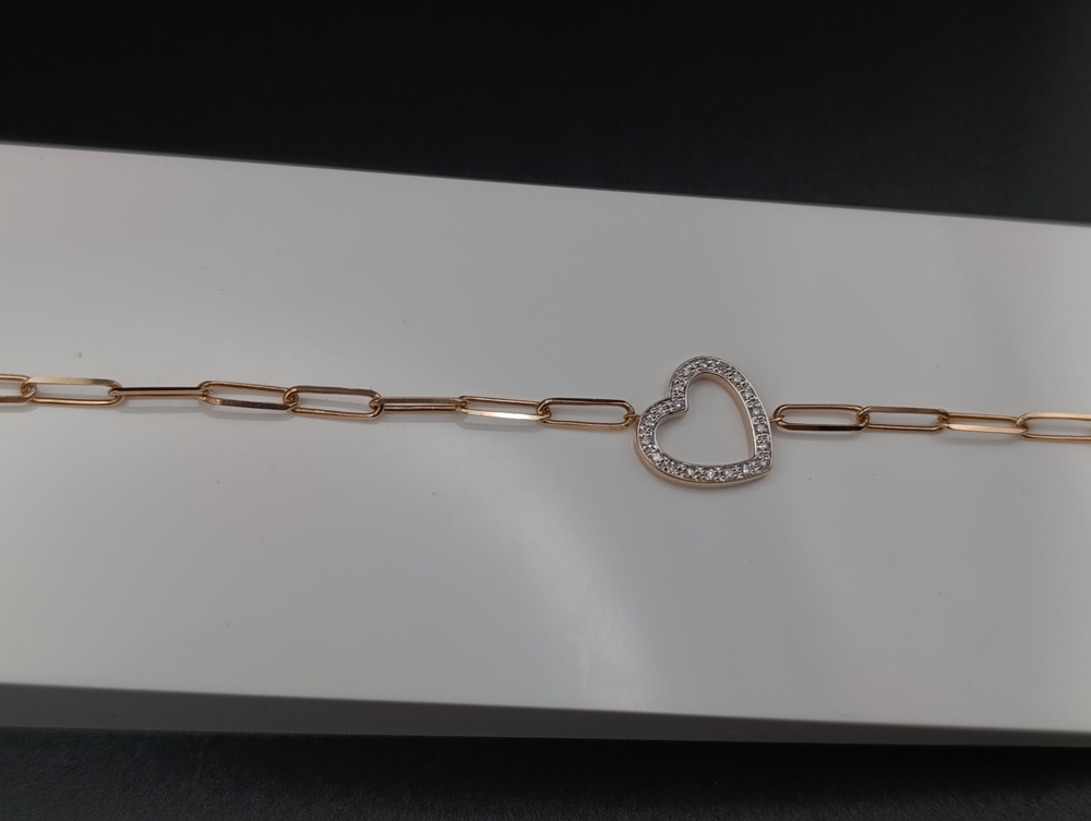 Б585 БРАСЛЕТ С КАМНЯМИ (Au 585)