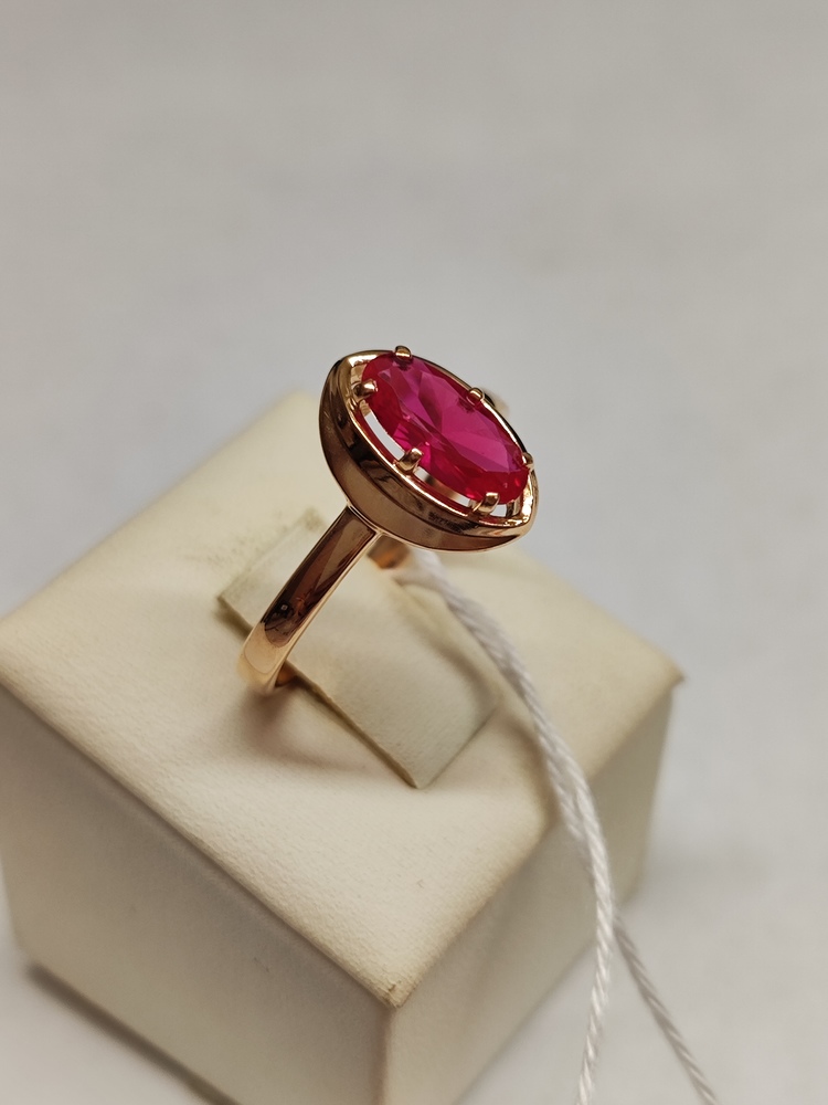 КОЛКМ585 КОЛЬЦО С КАМНЕМ (Au 585)