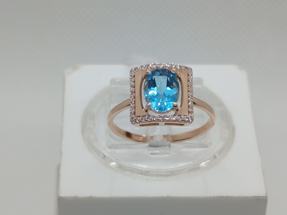 КОЛКМИ585 КОЛЬЦО С КАМНЯМИ (Au 585)