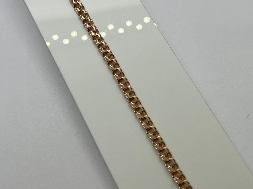 БЛБ585 БРАСЛЕТ ПОЛНОВЕСНЫЙ Бисмарк (Au 585)