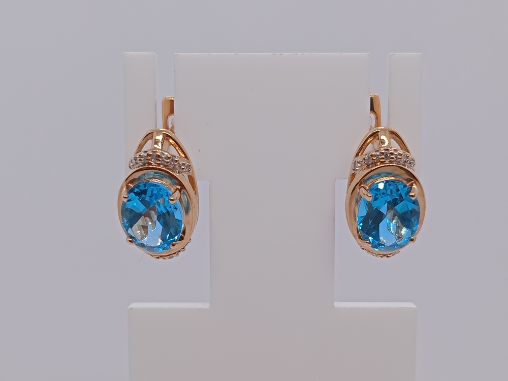 СЕРЬГИ С КАМНЯМИ (Au 585)