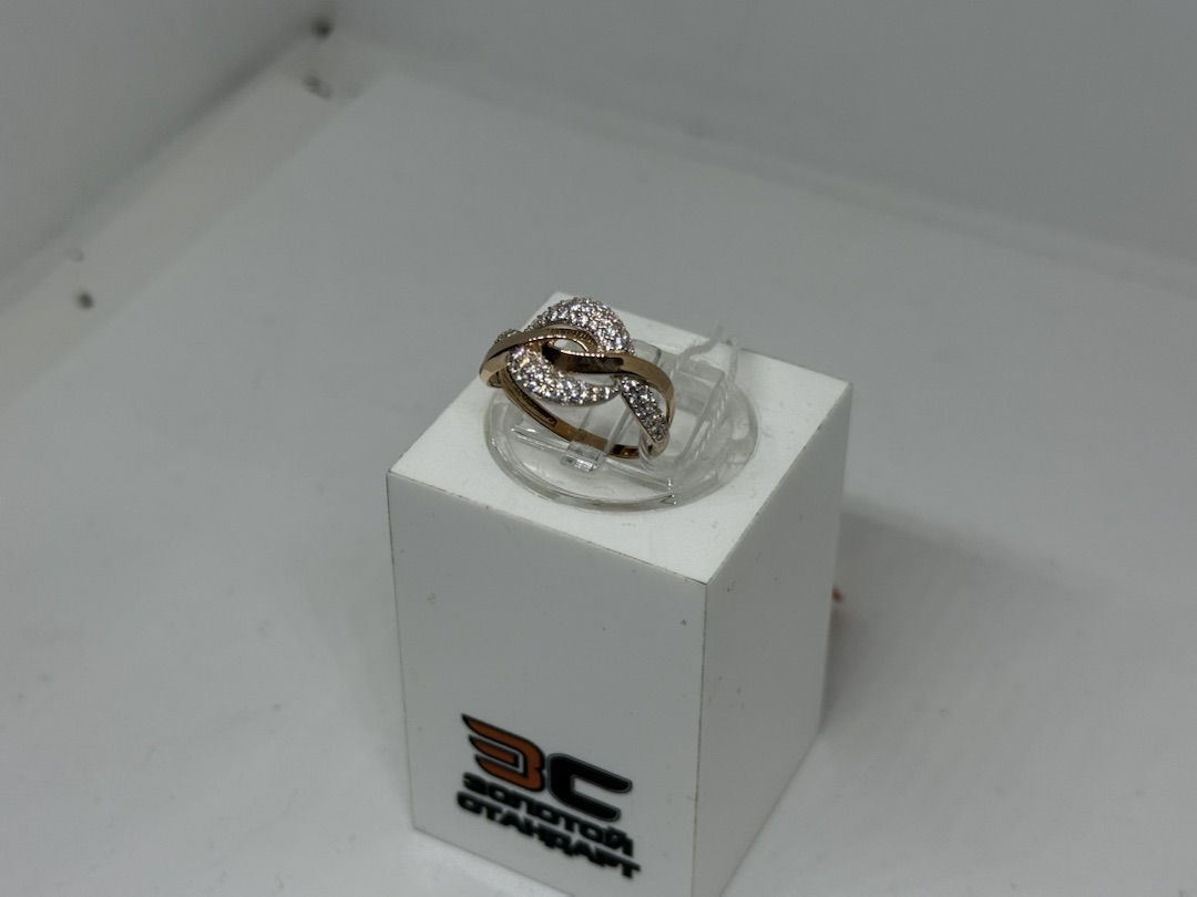 КОЛЬЦО С КАМНЯМИ (Au 585)